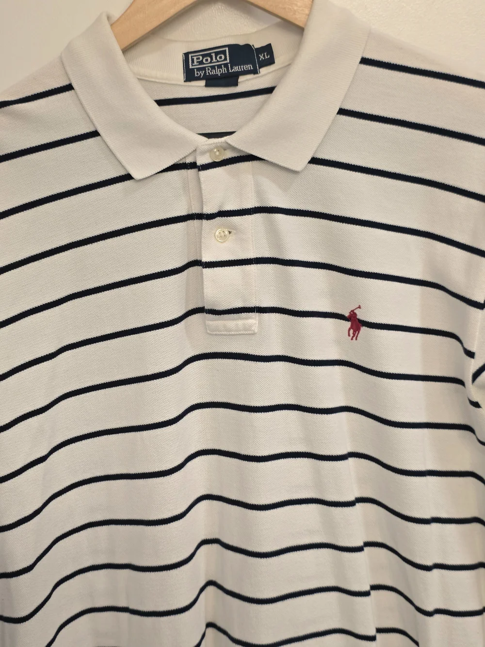 Polo Ralph Lauren Classic Fit Short Sleeve Navy & White Stripes Size XL